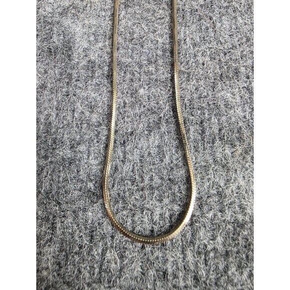 Napier Gold-Tone 24 Inch Necklace Nickel-Free Snake Chain Lobster Clasp Vtg - Picture 4 of 5